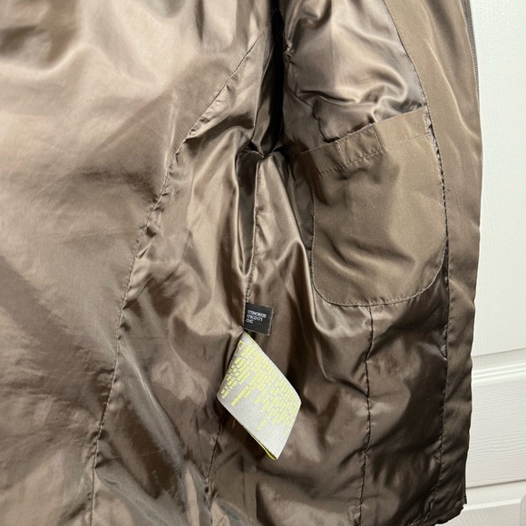 Kenneth Cole Reaction Women's Down Feather Puffer Jacket Brown Size Large GUC - Picture 4 of 6